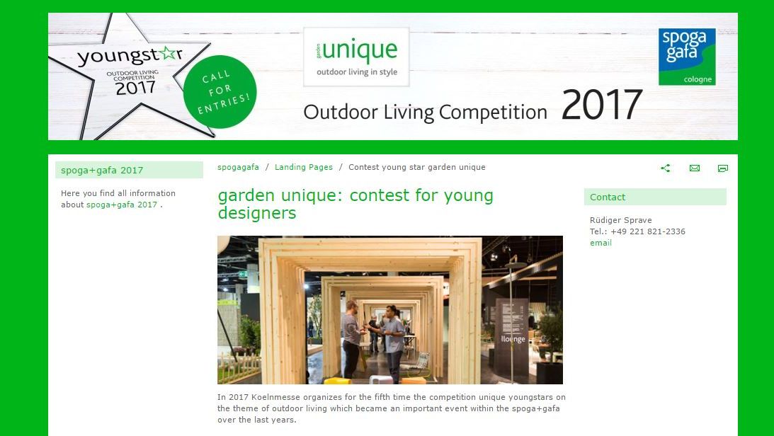 Concorso di garden design a Spoga+Gafa