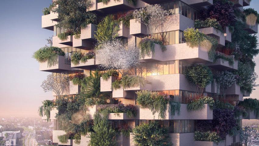 Verde urbano, il primo bosco verticale in social housing