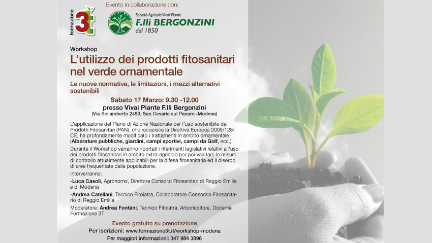 Workshop sullâ€™uso dei fitosanitari nel verde ornamentale