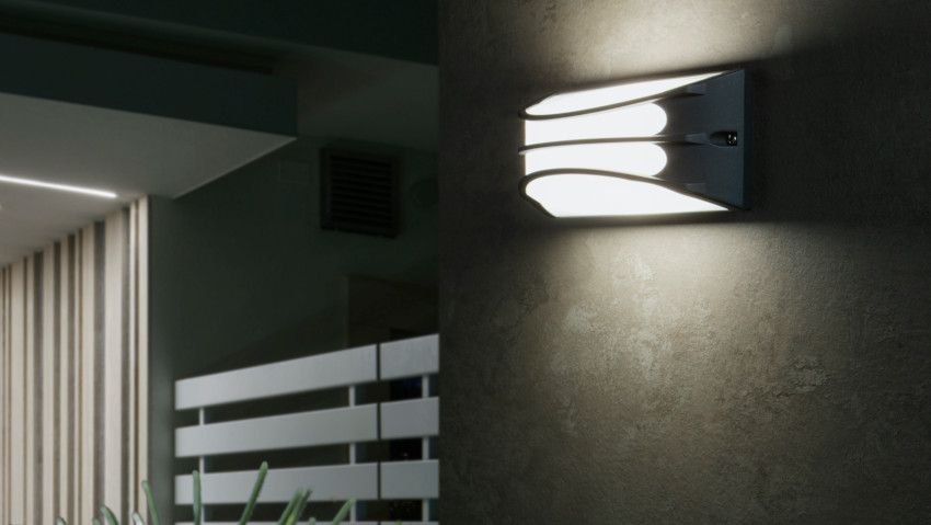 Lampada a led per esterno personalizzabile 