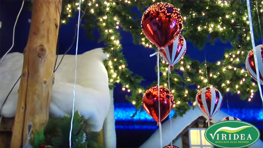 Da Viridea Ã¨ giÃ  Natale: luci, addobbi e colori