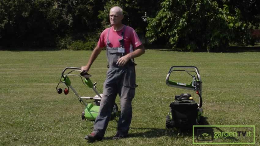Rasaerba con taglio con raccolta vs mulching